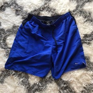 Nike Blue Shorts Embroidered